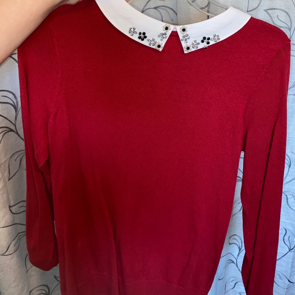 Elle Red Sweater Size Small